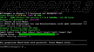 [knoppix booting, Klick zum Vergrößern]