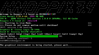 [knoppix booting, Klick zum Vergrößern]