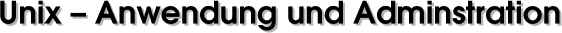 Unix/Linux - Kurs
